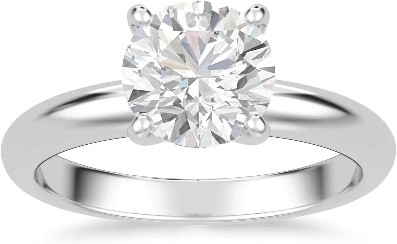 Lab Grown Diamond Engagement Ring For Women IGI Certified Ultra Premium Colorless Diamond D-E/VVS 14K Gold Wedding and Solitaire Ring 1 Ct & 2 carat Womens Jewelry