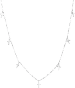 layers cross necklaces for women color chokers necklace collares female party jewelry