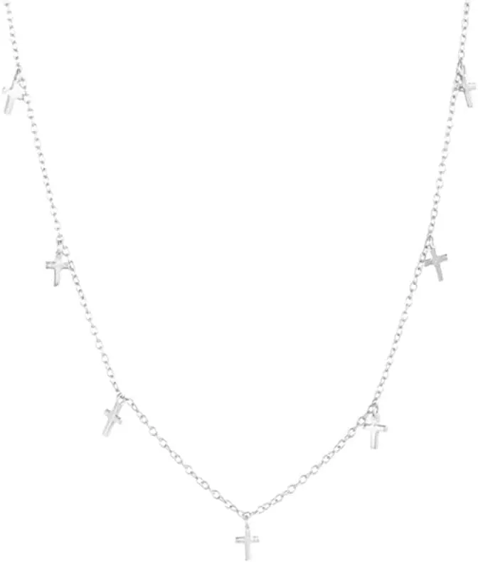layers cross necklaces for women color chokers necklace collares female party jewelry