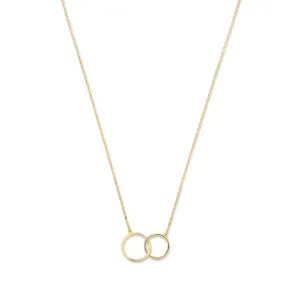 Le Marais Loulou 14 karat gold necklace with two rings