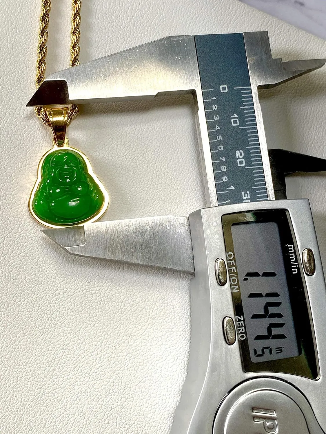Men Women Laughing Buddha Green Jade Tiny Pendant Necklace Rope Chain Genuine Certified Grade A Jadeite Jade Hand Crafted, Jade Necklace, 14k Gold Finish Laughing Jade Buddha Necklace, Jade Medallion, Buddha Chain, Buddha Statue