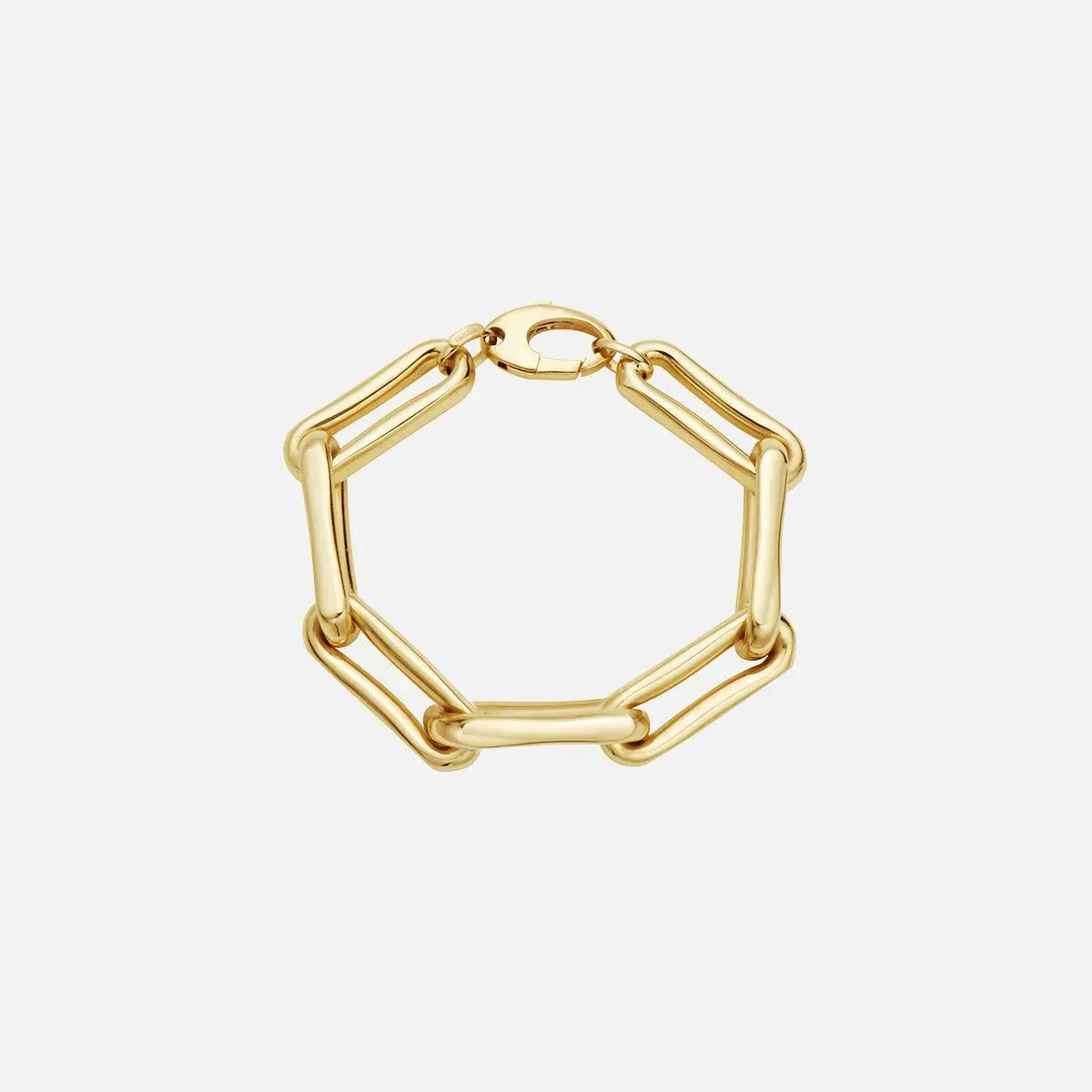 Milano Elongated Chunky Pinched Link Bracelet