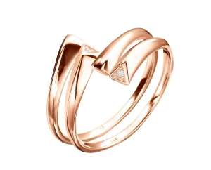 Minimalist 14k Rose Gold Couples Rings by Majade | Couples Rings | Matching Promise Rings | Couples Wedding Ring Sets | Ring Pair Set | Engagement Ring Set | Diamond Ring Set | Horseshoe Rings.