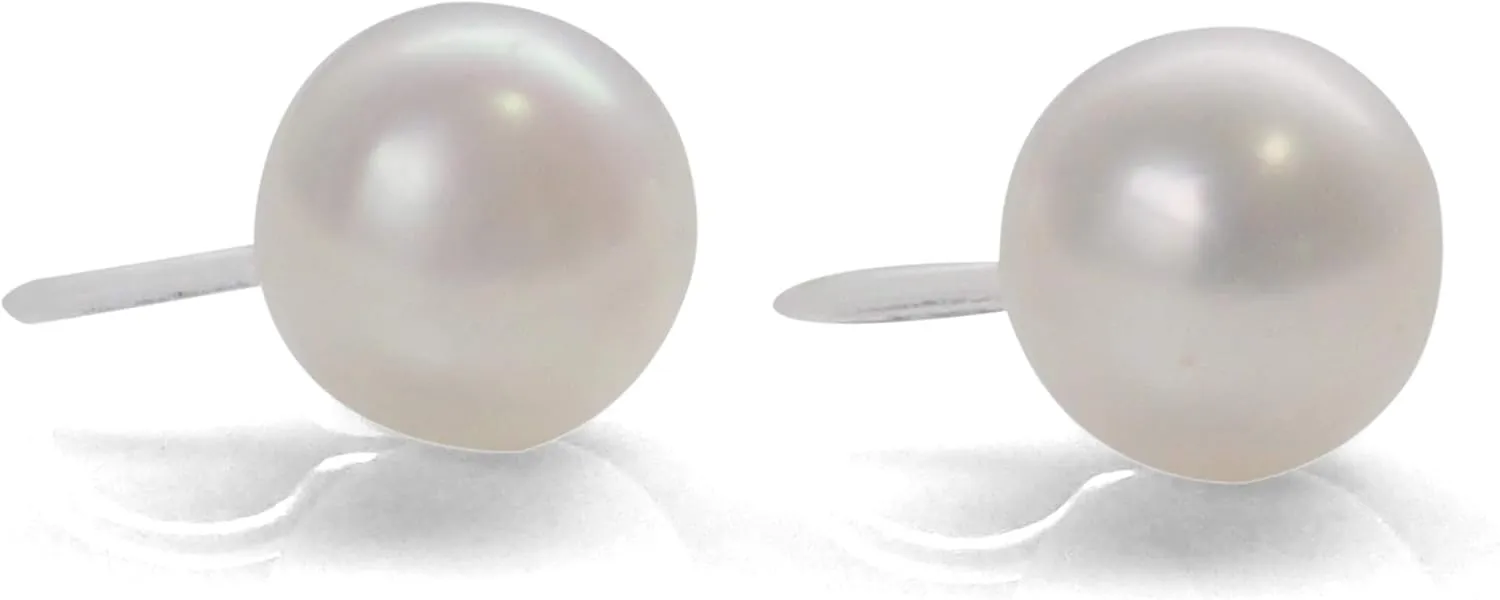 Miyabi Grace Grade AAA Freshwater Pearl Invisible Clip On Stud Earrings Non Pierced White Pink Black Orange Pearl Clip Earrings for Women