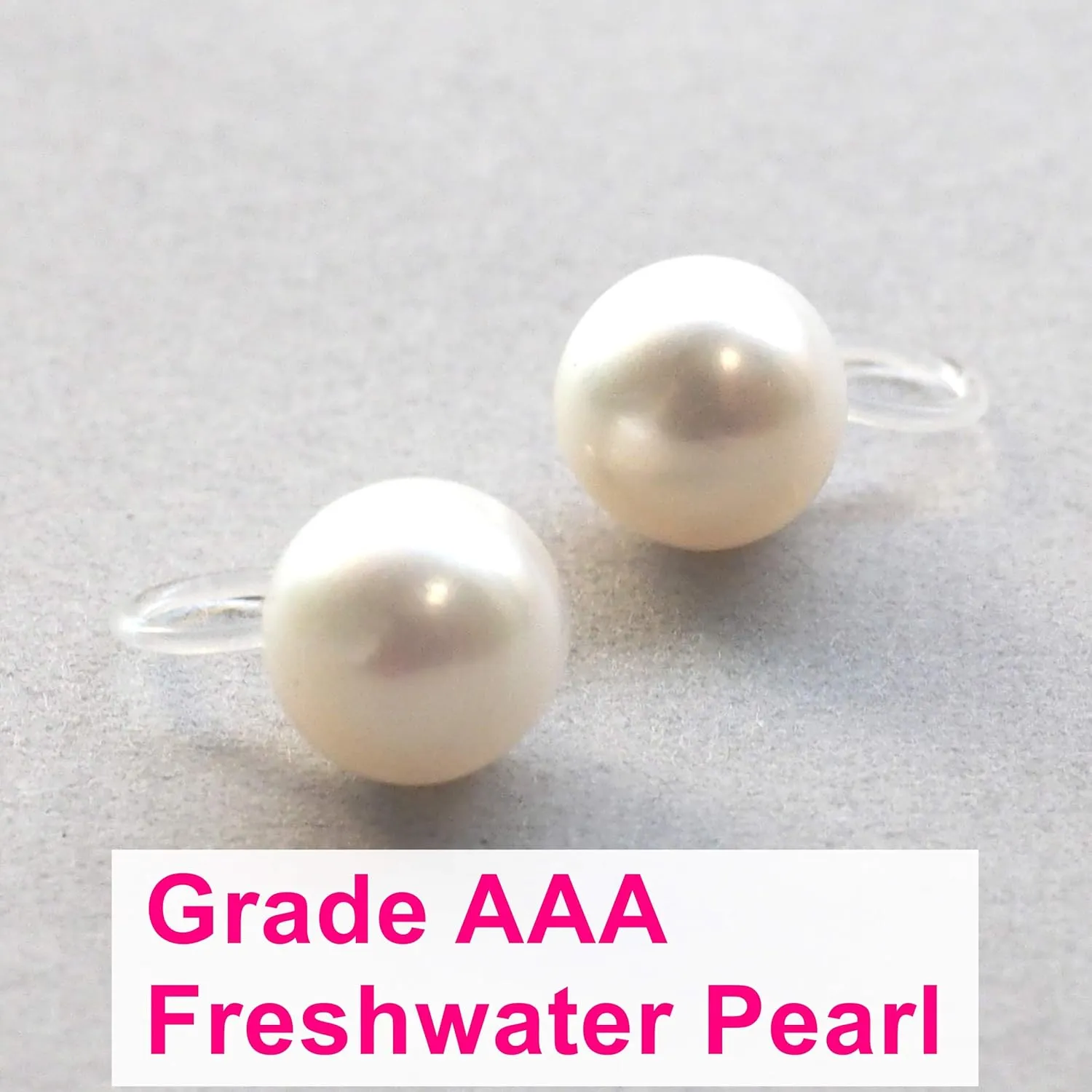 Miyabi Grace Grade AAA Freshwater Pearl Invisible Clip On Stud Earrings Non Pierced White Pink Black Orange Pearl Clip Earrings for Women