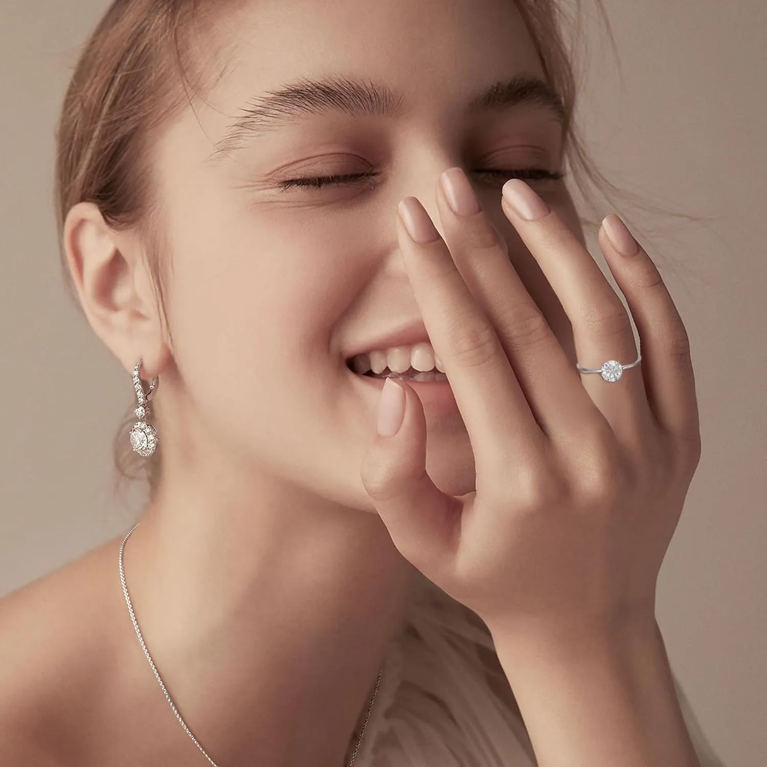 Moissanite Rings for Women - 1-3ct Round D Color VVS1 Clarity S925 Sterling Silver Lab Created Diamond Engagement Rings 6 Prong Knife Edge Moissanite Solitaire Rings for Women Wife Gifts