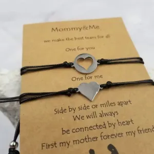 Mother's Day Heart Bracelet Set