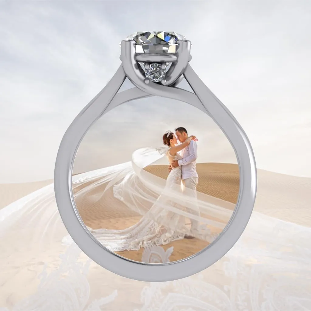 NANA Jewels 1to4ct Simulated Diamond Engagement ring Round-Princess-Cushion-Asscher Solitaire Lucita Cz & Silver