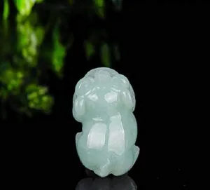 Natural Burmese Jade Emerald Rich Pig Pendant Jade Pendant Jade Necklace