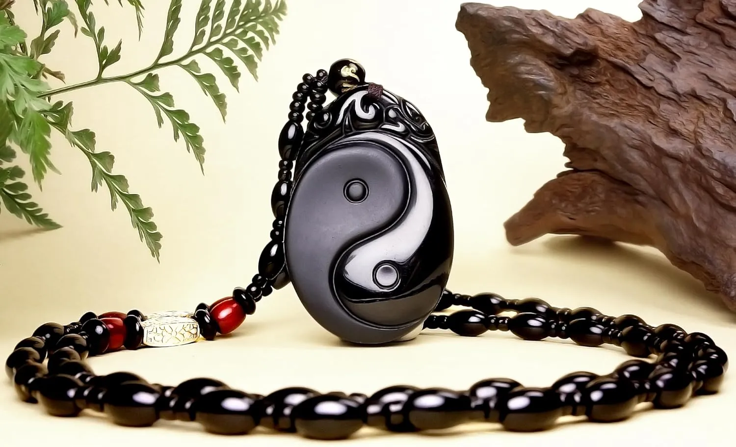 Natural Obsidian Necklace Lucky Amulet Protection Pendant with Dragon phoenix wolf's head Buddha Guanyin Kwan Yin A Certified Obsidian Women's Necklaces Men's Necklaces