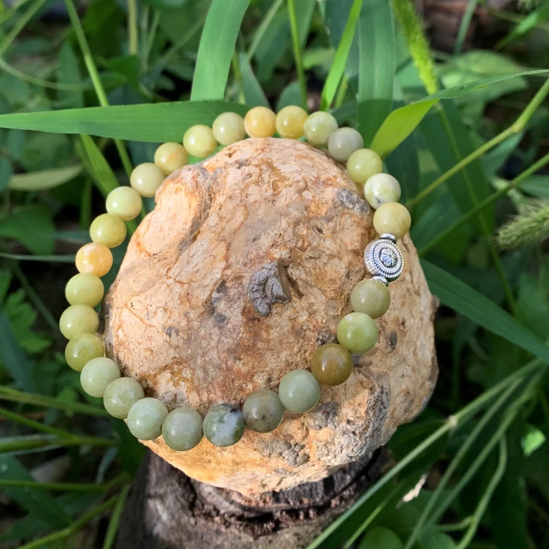 Natural peridot bracelet