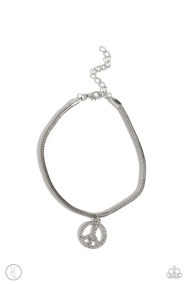 Paparazzi Bracelet ~ Pampered Peacemaker - White