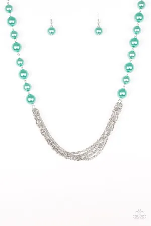Paparazzi Necklace ~ Runaway Bridesmaid - Green