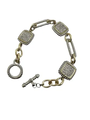 Pave Station Link Bracelet