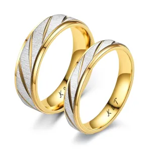 Personalized Matching Rings for Couples Custom Promise Rings for Couples Engraved Names Promise Rings for Him and Her Set Customized Ring Set for Women and Men (Style 1)