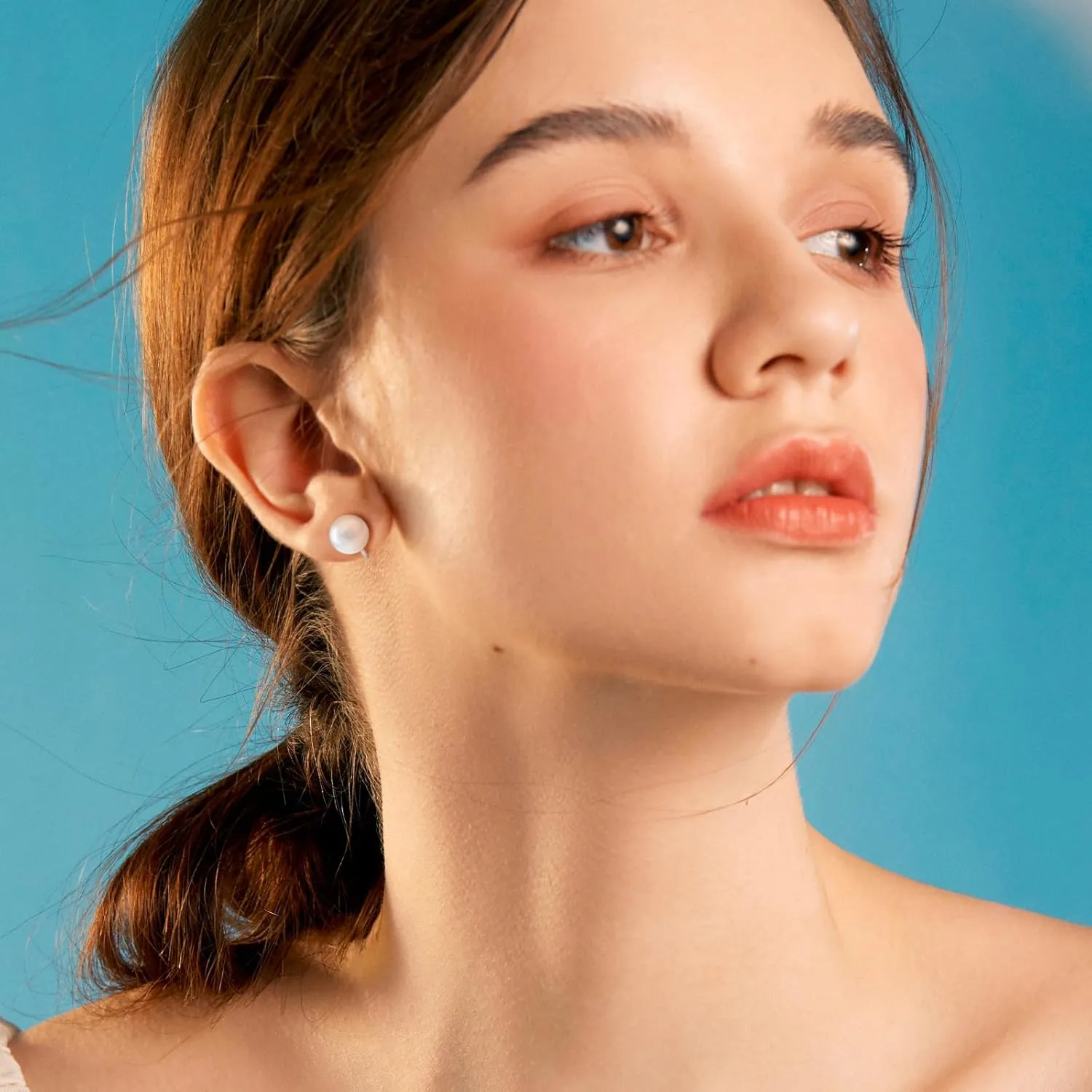 Ritach Clip on Earrings for Women 14K Gold Silver Plated Pearl Earrings Minimalist Jewelry for Women
