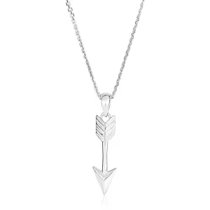 Size: 18'' - Sterling Silver 18 inch Necklace with Arrow Pendant