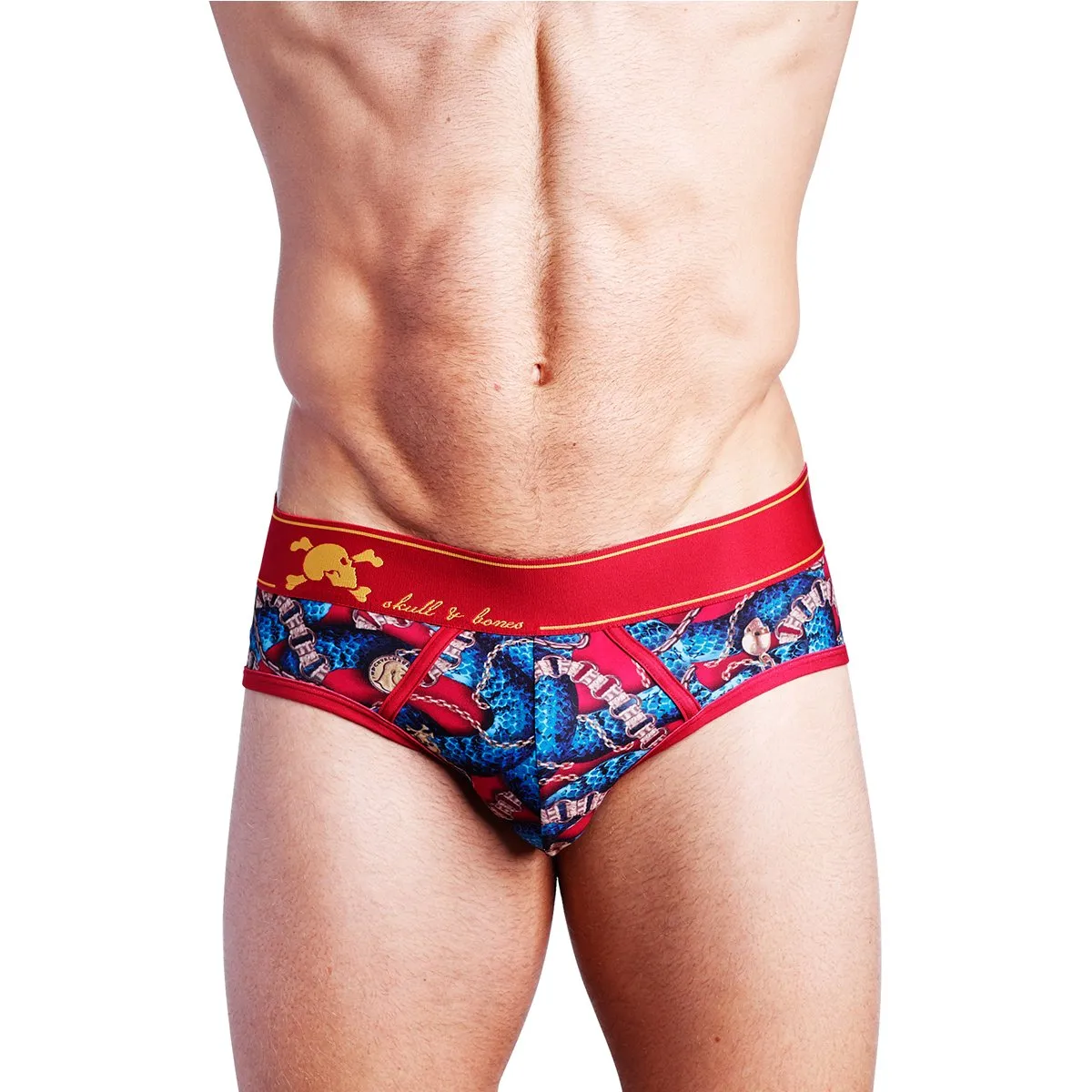 Skull & Bones Snake Chains Brief