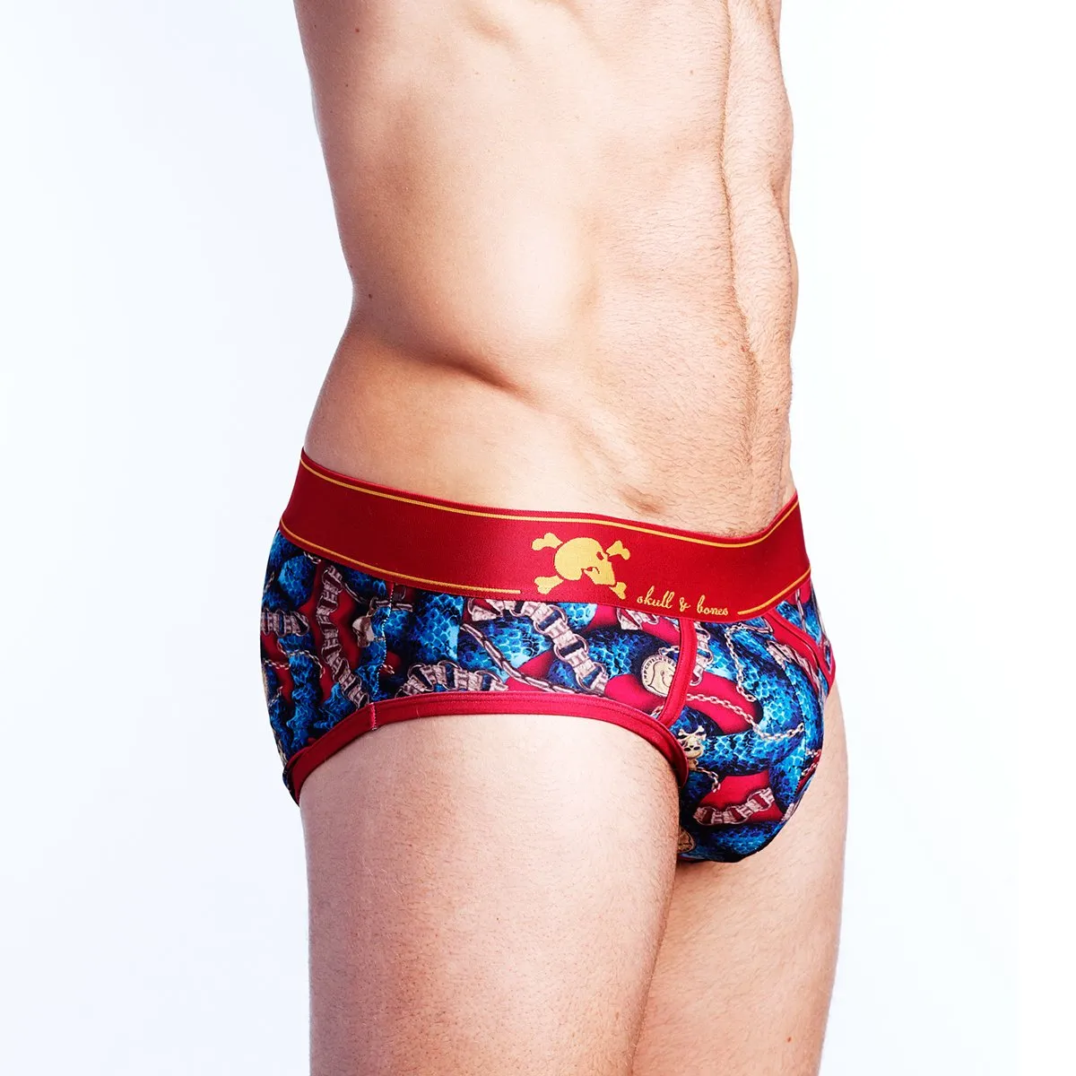 Skull & Bones Snake Chains Brief