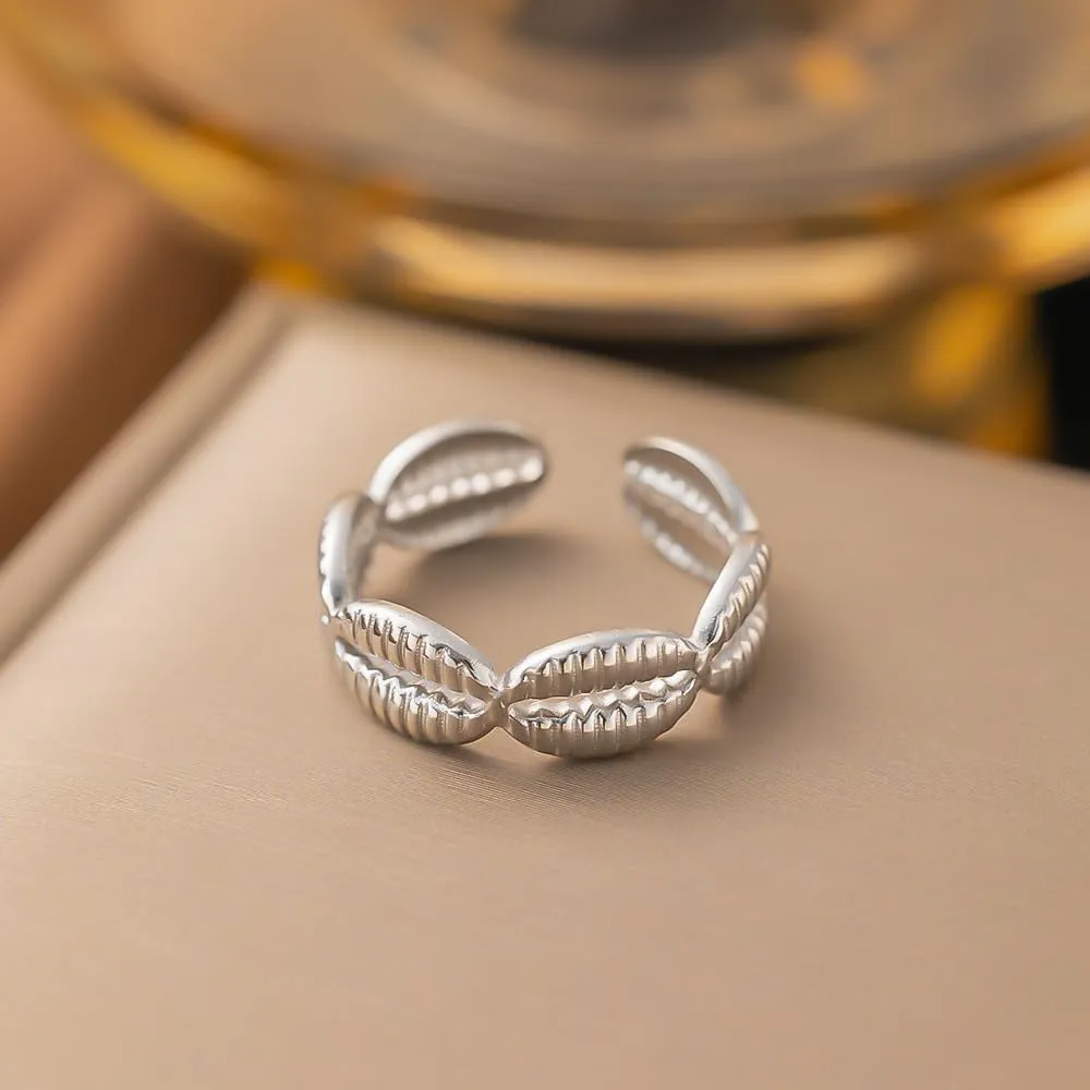 Starfish Ring Gold Seashell Ring Adjustable Chunky Gold Rings That Don't Tarnish Beach Rings for Women Gold Chunky Rings Silver Statement Rings Gold Silver Rings for Women Ocean Ring