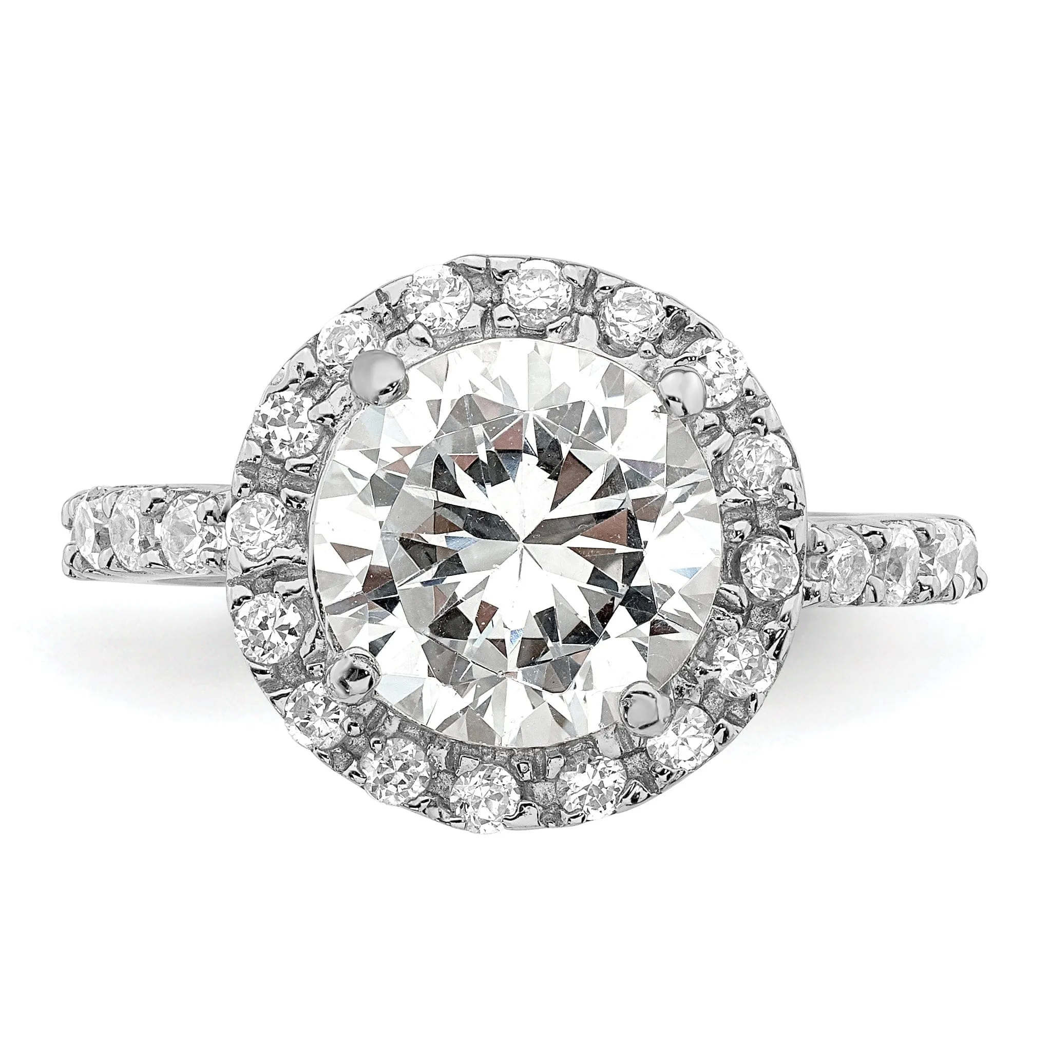 Sterling Silver Fancy Cubic Zirconia Ring