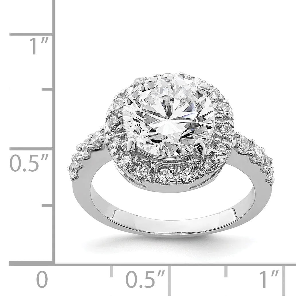 Sterling Silver Fancy Cubic Zirconia Ring