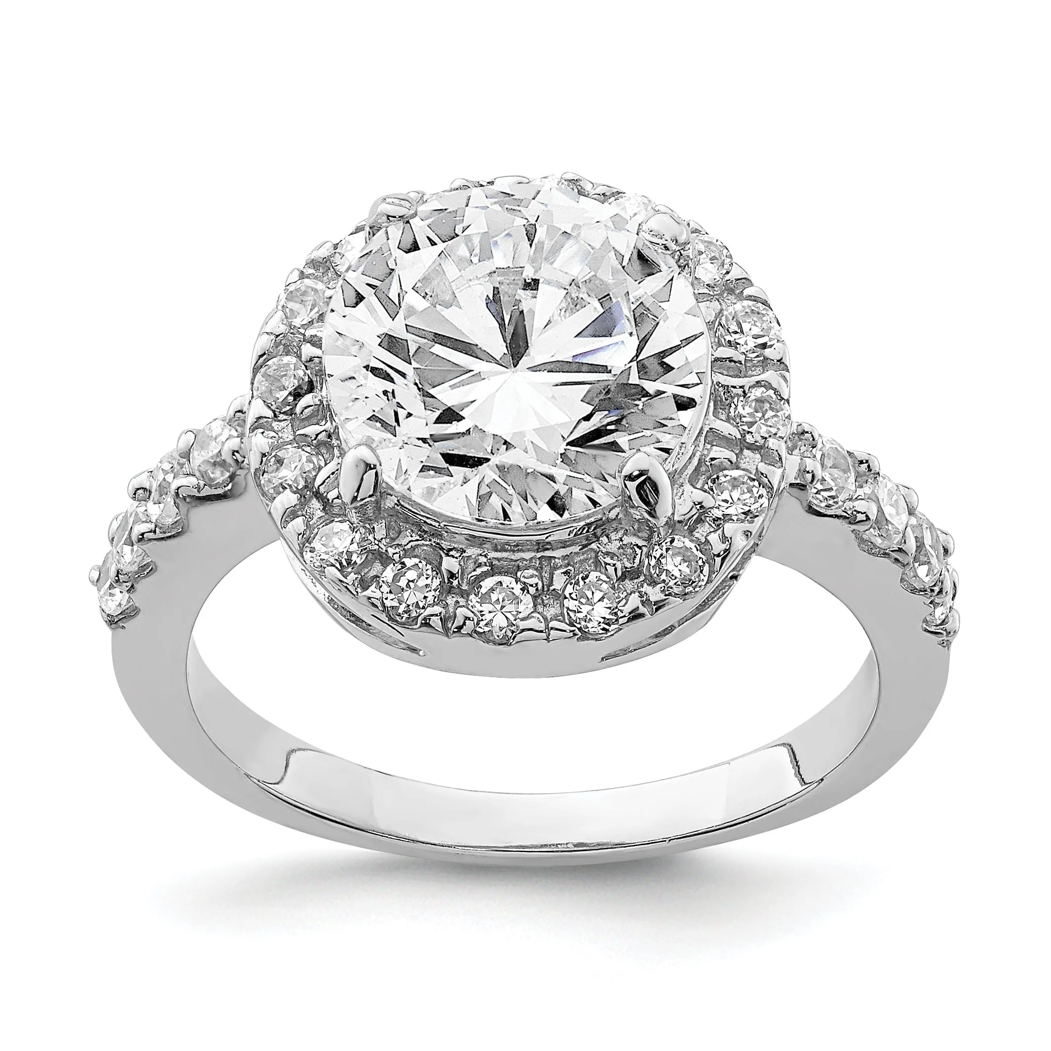 Sterling Silver Fancy Cubic Zirconia Ring