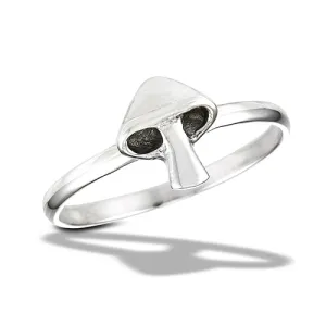 Sterling Silver Mushroom Ring