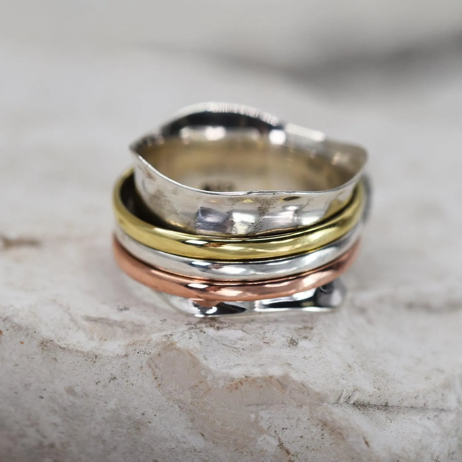 Three-Tone Spinning Ring