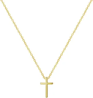 Tiny Gold Cross Pendant Necklace,Evil Eye Hamsa Necklace,Dainty Simple Minimalist Cross Necklaces for Women