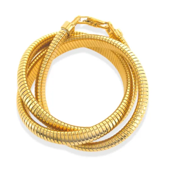 Triple Cobra Ribbed Bracelet