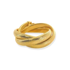 Triple Cobra Ribbed Bracelet