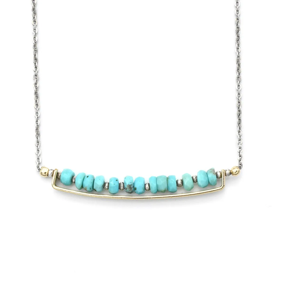Turquoise Bar Necklace