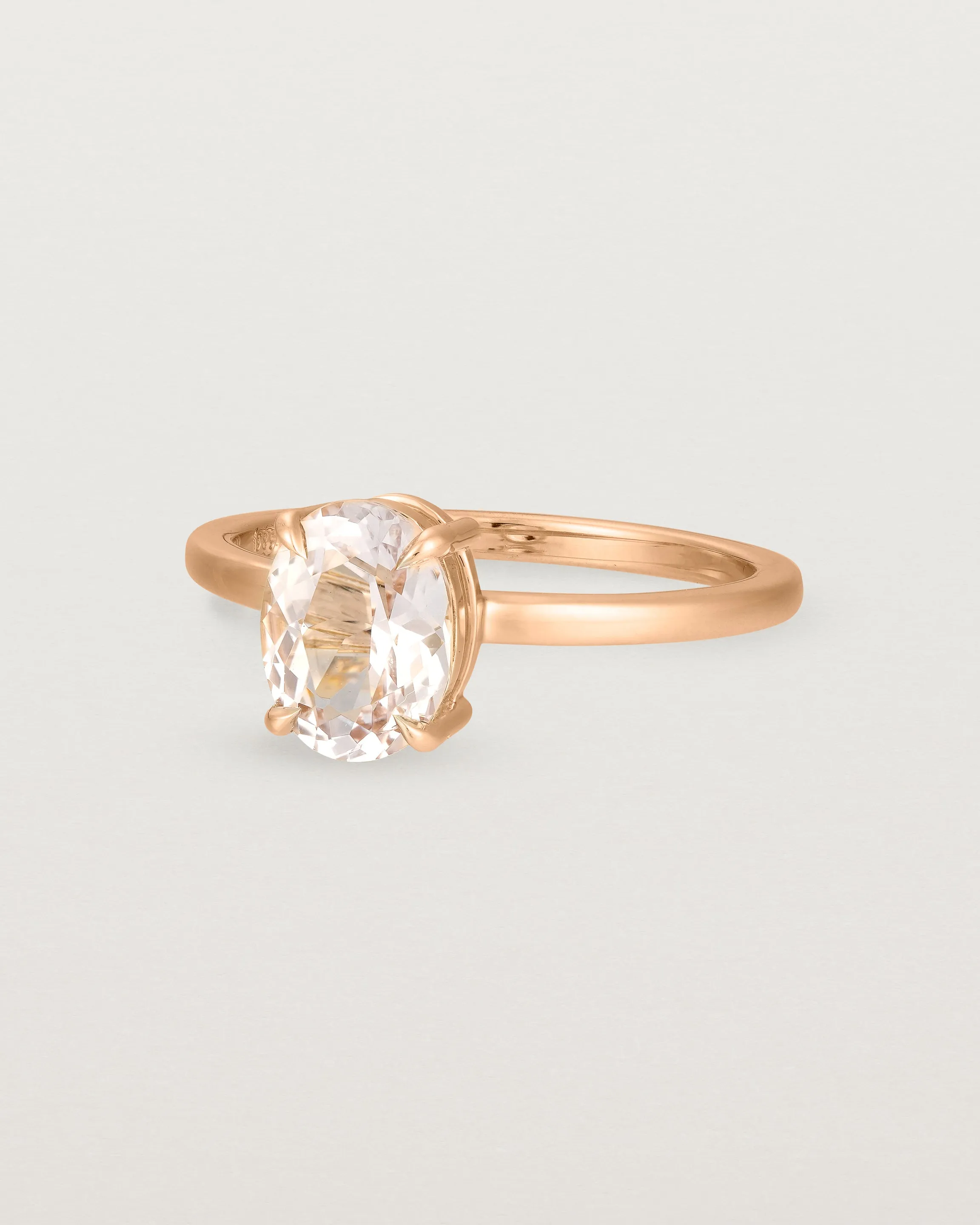 Una Oval Solitaire | Morganite