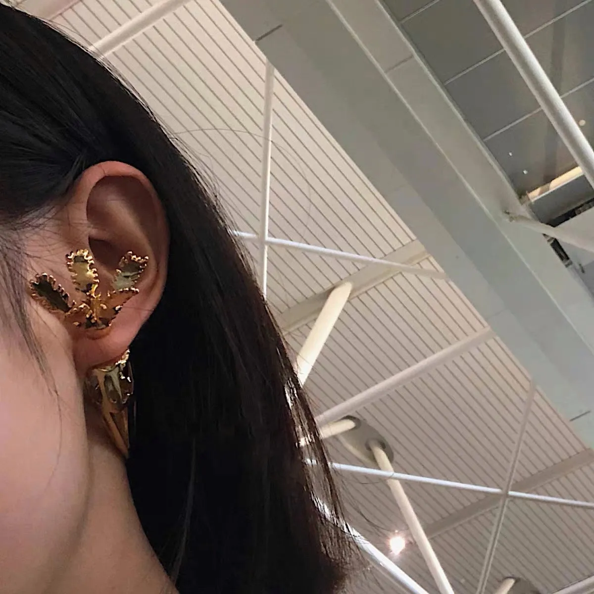 Unique Gold Pineapple Banana Carrot Earrings