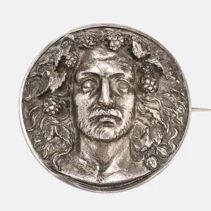 Victorian Dionysus/Bacchus Cameo Brooch