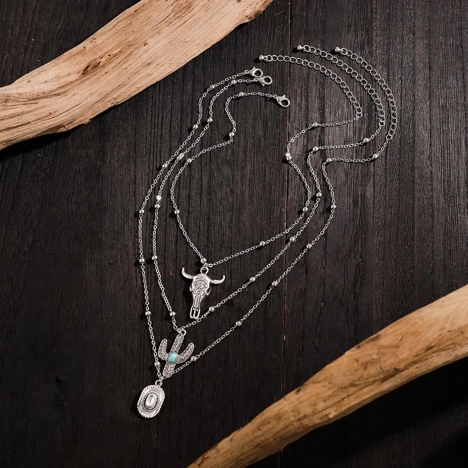 Western Necklaces for Women Charm Necklace Western Outfit for Women Cowboy Cowgirl Boots Hats Charms Country Concert Outfits