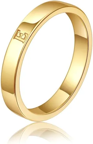 WFYOU 18K Gold Filled Initial Rings for Women that Don't Tarnish Dainty Gold Initial Ring Alphabet Letter Rings Wedding Bands Stackable Thin Thumb Pinky Finger Rings Gold Jewelry Gifts for Women