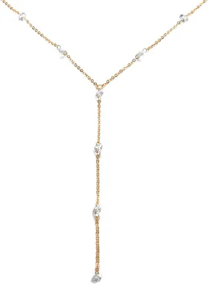Women Necklaces Fashion, Layered Necklace for Women Rhinestone Y Necklace Pendant Chain Necklaces Jewelry Gifts for Birthday Wedding, 1 Piece, Gold, 63CM