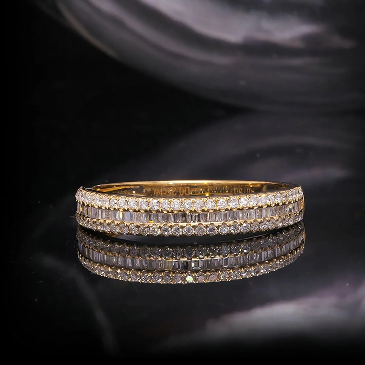 Wycian Customizable Ring, 18K Gold Rings for Women Diamond Stackable Knuckle for bff Auntie Valentines Day Jewelry