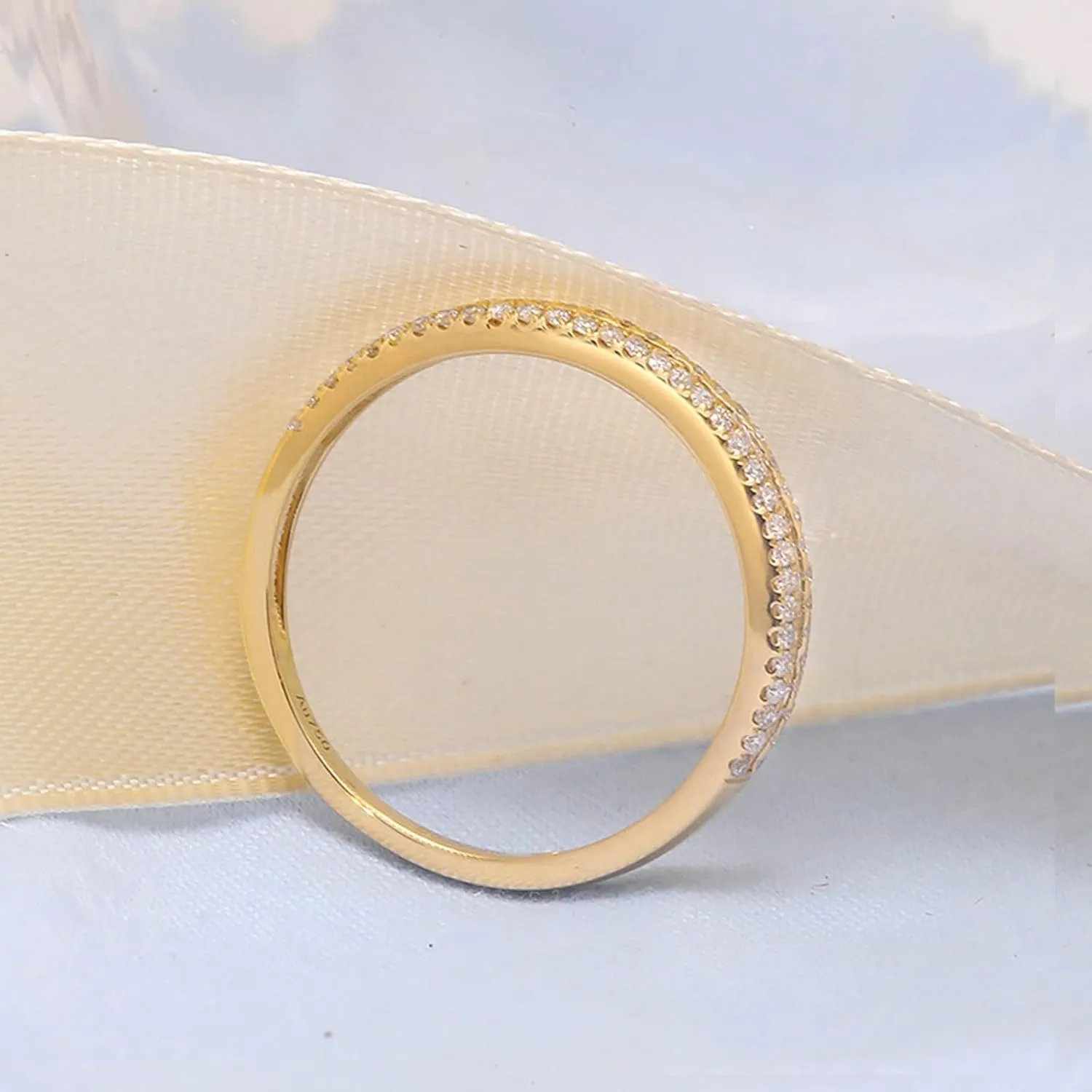 Wycian Customizable Ring, 18K Gold Rings for Women Diamond Stackable Knuckle for bff Auntie Valentines Day Jewelry
